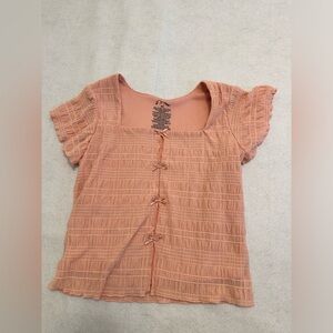Kids sleeveless shirt medium size 8  rose pastel color